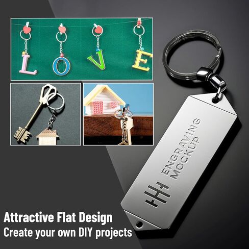 Non-Magnetic Brass Split Key Rings Assorted Sizes 8-Pack, Keychain Rings Clip Metal Silver Tone for Home Car Attachments Key Chains Smaller Dog Ring Keychain Craft (Gunmetal) in Saudi Arabia