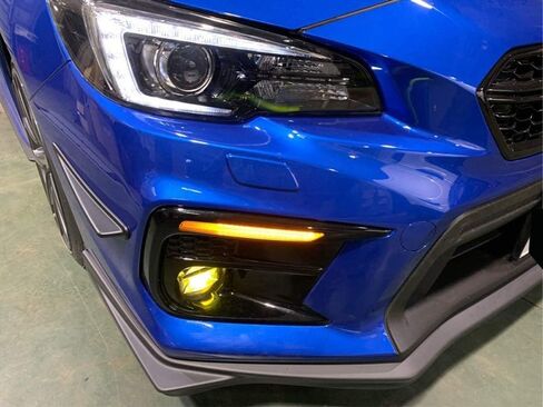 iJDMTOY Plug-N-Play Front Turn Signal LED Hyper Flash Fix Decoder Wires Compatible With 2015-2021 Subaru WRX/STI in Saudi Arabia