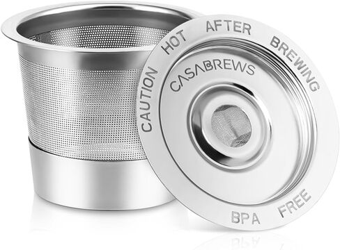 2 Pack Reusable K Cups Coffee Pods for Keurig, Universal Stainless Steel Refillable Reusable K-Cup Coffee Filters Compatible with Keurig 1.0 Coffee Machines, Eco-Friendly, BPA-Free in Kuwait