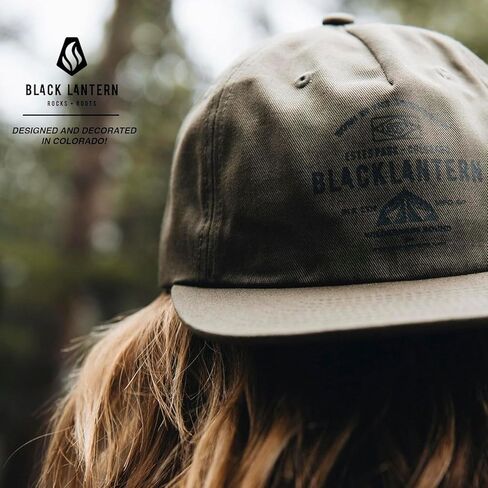 قبعة سائق شاحنة عتيقة للرجال من Black Lantern - قبعة Snapback شبكية مطرزة باللون البني in Kuwait
