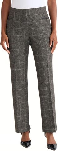 Kasper Women's Faux Leather Plaid Pant in Saudi Arabia