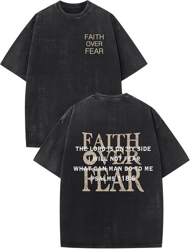 Christian Shirts for Men GOD is Good Graphic Tees Oversized Jesus Religious Tshirt Retro Washed Tops in Saudi Arabia