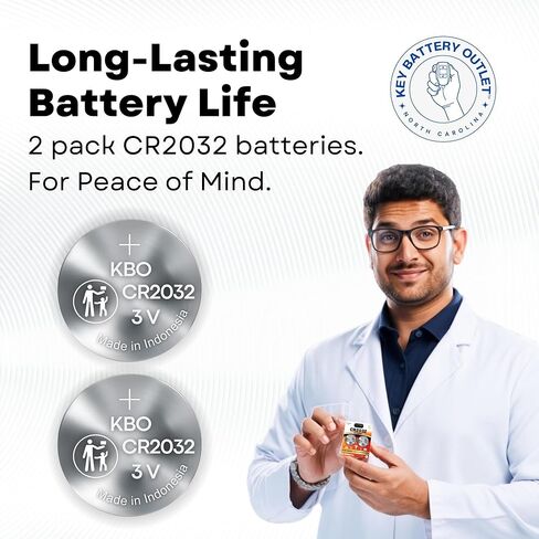 Heart Rate Monitor Chest Strap Batteries (2-Pack) CR2032 – Garmin HRM 200, HRM-Dual, Powr Labs, COOSPO, Magene, MOOFIT, KYTO – Heart-Rate Chest Strap Battery Replacement Kit in Kuwait