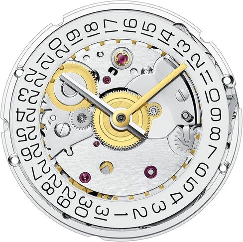SEA-GULL ST2130 Automatic Movement, High Frequency Mechanical Movement, Single Calendar, 28 Jewels, 42h Power Reserve, High Precision Watch Movement for DIY & Repair, Silver, One Size in Kuwait