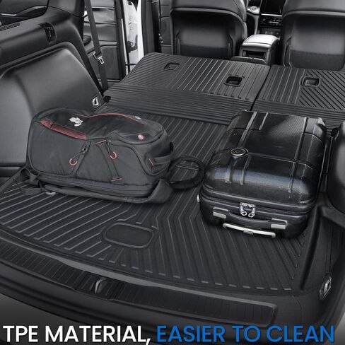 سجادات مسند الظهر لـ 2022-2025 2026 Jeep Grand Cherokee WL74 (بما في ذلك 4XE، وليس لـ WK2 أو L)، ملحقات السيارة لبطانة صندوق السيارة TPE لجميع الأحوال الجوية (WL74 | سجادة البضائع مع سجادات مسند الظهر) in Kuwait