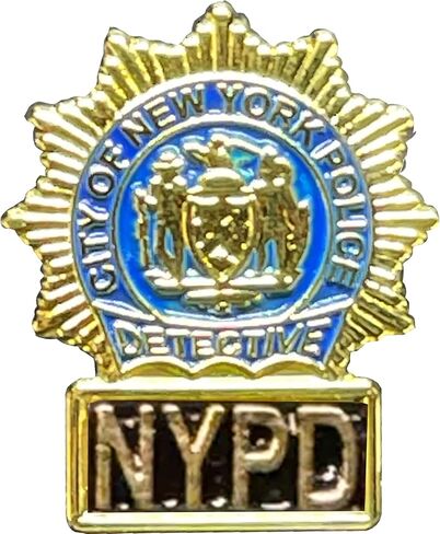 LEO Challenge Coins PBX-012-C New York City Police Detective NYPD Pin, .75, blue in Kuwait