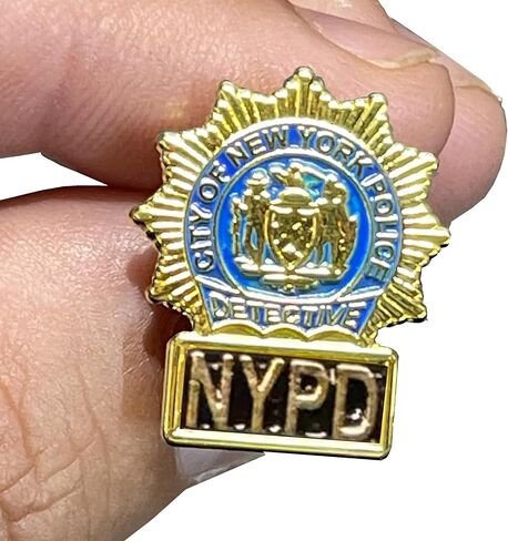 LEO Challenge Coins PBX-012-C New York City Police Detective NYPD Pin, .75, blue in Kuwait