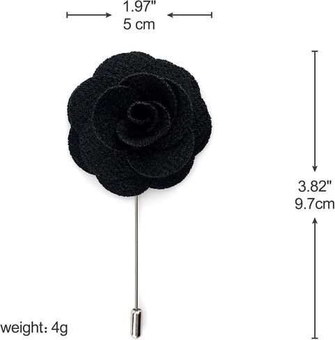 S&W SHLAX&WING Colorful Men's Lapel Pin Brooch Pins Flower Boutonniere Pin for Suits Wedding in Saudi Arabia