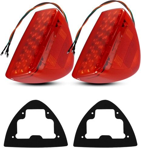 2 قطعة 31 LED مثلث العنبر بدوره إشارة صالح ل Peterbilt 359 357 365 378 379 العلوي بدوره أضواء الإشارة ، عدسة واضحة in Saudi Arabia