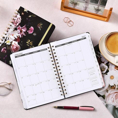 2026-2029 Monthly Planner/Calendar - 3 Year Monthly Planner 2026-2028, JULY. 2026 - JUNE. 2029, 6.3" × 8.4", 3 Year Calendar with Tab, Back Pocket, Twin-Wire Binding, Premium Paper, Note Pages in Kuwait