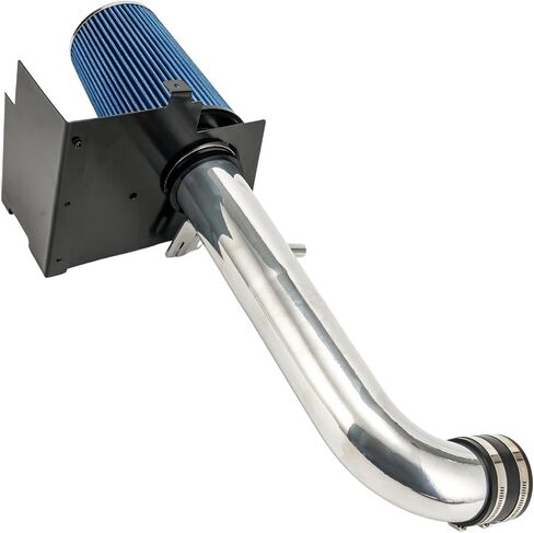 KAX 3 inch Cold Air Intake System Kit + Heat Shield Replacement for 2012-2017 Wrangler, 2018 Wrangler JK, Blue in Kuwait