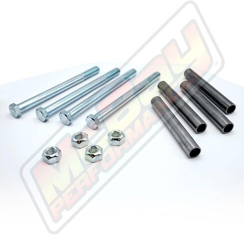 1" to 4" Adjustable 4-Position Rear Leaf Spring Shackle Lift Kit/Set Compatible with Select 1967-1975 Camaro/Firebird & 1962-1978 Nova - MADE IN USA in Saudi Arabia