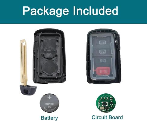 Smart Key Fob for Toyota Camry 2013-2018, FengRKey Remote Control Key Fob Compatible for Toyota Camry Avalon Corolla 2013-2018 HYQ14FBA 89904-06140 281451-0020 in Kuwait