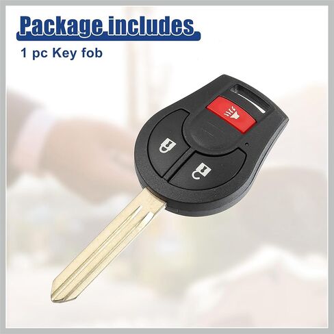 315 MHz Key Fob Keyless Entry Remote Fit for Nissan Sentra NV200 NV1500 NV2500 NV3500 Sentra 2008-2013 for Nissan Rogue 2008-2015 CWTWB1U751 - Pack of 1 Black Replacement Car Parts in Saudi Arabia