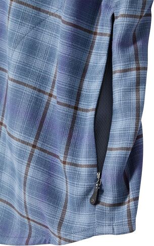 Club Ride Women's Liv'n Flannel Shirt - Stylish & Versatile Comfort for Biking and Hiking Outdoor Adventures - Faded Denim - Small in Kuwait