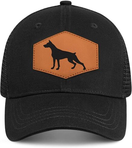 قبعة بيسبول دوبيرمان بينشر لمحبي الكلاب، قبعات بيسبول قابلة للتعديل للرجال والنساء باللون الأسود in Kuwait
