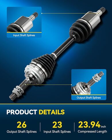 PHILTOP Front Left Rear Left CV Axle Shaft Assembly Fit for 1993-2002 Corolla, 1993-2002 Prizm, 1990-1993 Celica, 1987-1989 MR2, 1 PCS CV Axles in Saudi Arabia