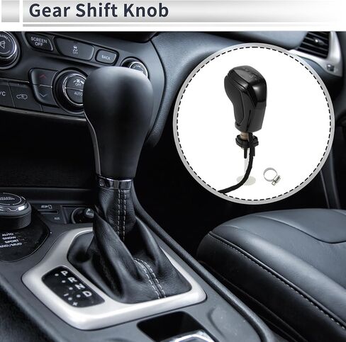 Automatic Gear Shifter Knob for VW Golf MK7 MK7.5 2013-2019 Plastic Faux Leather Automotive Gearbox Stick Shifter Lever Knob Black in Saudi Arabia