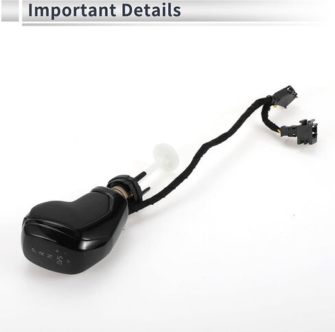 Automatic Gear Shifter Knob for VW Golf MK7 MK7.5 2013-2019 Plastic Faux Leather Automotive Gearbox Stick Shifter Lever Knob Black in Saudi Arabia