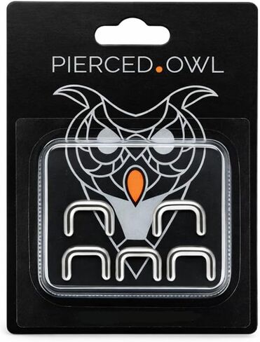 Pierced Owl - Set of 5 16GA Stainless Steel Septum Ring Retainer Piercing Hider in Kuwait