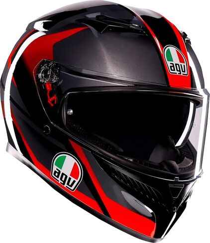 AGV K3 Striga Motorcycle Helmet Black/Gray/Red MD in Kuwait