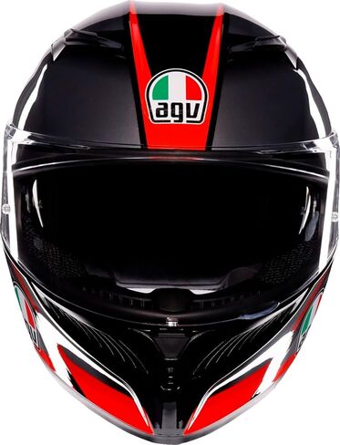 AGV K3 Striga Motorcycle Helmet Black/Gray/Red MD in Kuwait