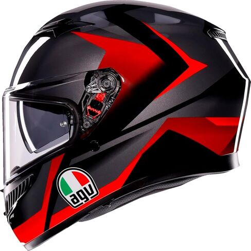 AGV K3 Striga Motorcycle Helmet Black/Gray/Red MD in Kuwait