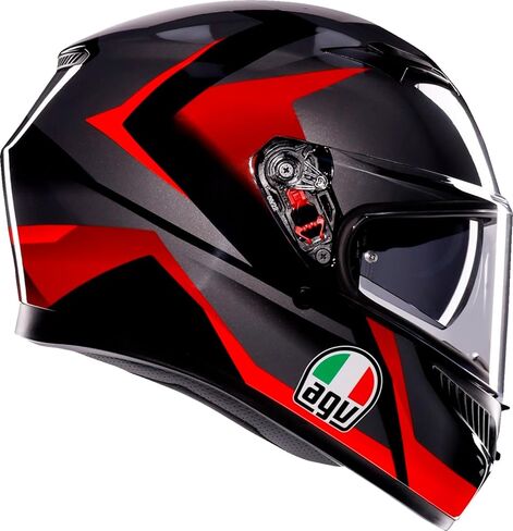 AGV K3 Striga Motorcycle Helmet Black/Gray/Red MD in Kuwait