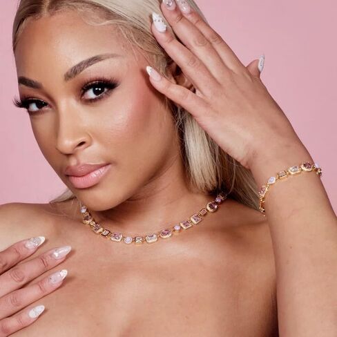 قلادة Amour Pink Solstice (ذهبي 18 بوصة) in Kuwait