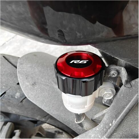 Front And Rear Brake Fuel Tank Cap And Filler Cap Protection Accessories Compatible With R6 YZF R6 YZF-R6 2010-2020 2021 2022(Four black) in Saudi Arabia