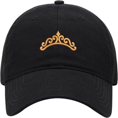 Baseball Cap for Men Women Princess Crown Embroidered Washed Cotton Dad Hat Baseball Caps in Saudi Arabia
