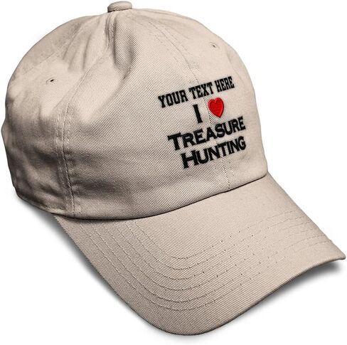 Soft Baseball Cap I (Love) Treasure Hunting Red Heart Hobbies Lovers Hunting in Saudi Arabia