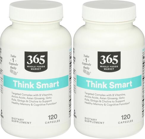 365 by Whole Foods Market, Think Smart with Ginkgo Biloba, 120 Capsules in Saudi Arabia