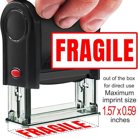 Fragile-Stamps for Shipping Please Handle with Care Fragile Self Inking Rubber Stamps for Shipping and Moving,Warning Self-Inking Rubber Stamps Fragile Labels in Kuwait