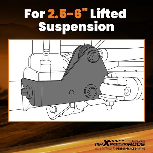 دعامة إسقاط شريط المسار من maxpeedingrods لسيارة دودج رام 2500 4WD دودج رام 3500 4WD 2003-2008، لقوس نقل شريط رفع بانهارد 2-6 بوصة in Saudi Arabia