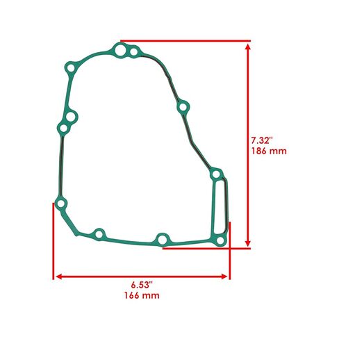 Caltric Stator Cover Gasket Compatible with Honda Crf450R 2010 2011 2012 2013 2014 2015 2016 in Saudi Arabia