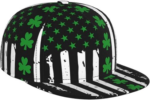 St. Patrick's Day Theme Baseball Cap Snapback Hat Adjustable Flat Brim Unisex Sports Hat for Men Women in Kuwait