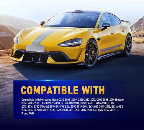 Front Drive Shaft Driveshaft Assembly Compatible with Mercedes C230 C250 C300 E350 S550 CLS63 GLK350 SL65 E63, OE# 2044102601,2214101701,2044106701, 2044101801 in Kuwait