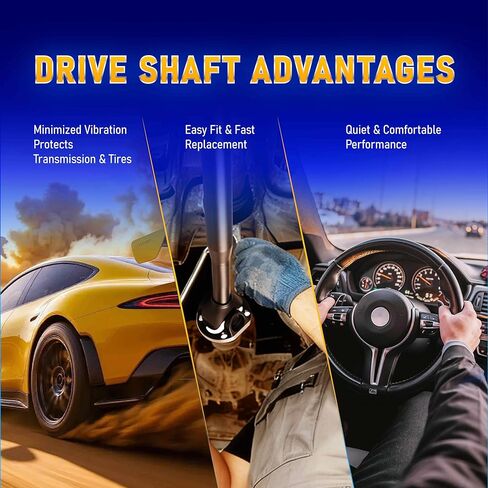 Front Drive Shaft Driveshaft Assembly Compatible with Mercedes C230 C250 C300 E350 S550 CLS63 GLK350 SL65 E63, OE# 2044102601,2214101701,2044106701, 2044101801 in Kuwait
