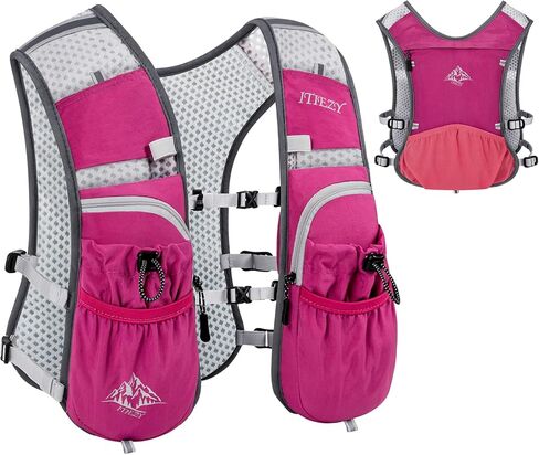 سترة ترطيب للجري للنساء والرجال - حقيبة ظهر مضادة للماء للجري مع 12 جيبًا، سترة مياه خفيفة الوزن للمشي لمسافات طويلة وركوب الدراجات وسباق الماراثون in Kuwait