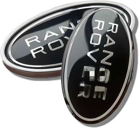 Car Front Hood Emblem and Rear Trunk Emblem Badges OEM Style Replacement Compatible with Range Rover Accessories in Kuwait