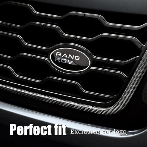 Car Front Hood Emblem and Rear Trunk Emblem Badges OEM Style Replacement Compatible with Range Rover Accessories in Kuwait