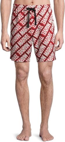 Marvel Men's Bar Logo Sleep Pajama Shorts, Size S-XXL in Saudi Arabia