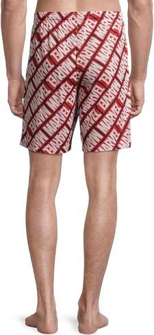 Marvel Men's Bar Logo Sleep Pajama Shorts, Size S-XXL in Saudi Arabia
