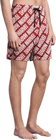 Marvel Men's Bar Logo Sleep Pajama Shorts, Size S-XXL in Saudi Arabia