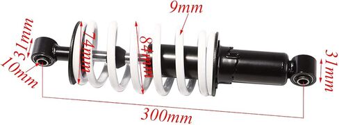 TDPRO 300mm 11.8'' Rear Shock Absorber Suspension For Pit Quad Dirt Bike ATV Buggy in Kuwait