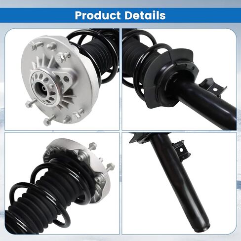 2PCS Front Shock Absorber Strut Assembly Fit for 2016-2022 BMW F48 X1 sDrive, xDrive28i, Replaces OE 31316861671, 31306886755, 31316882849 in Kuwait