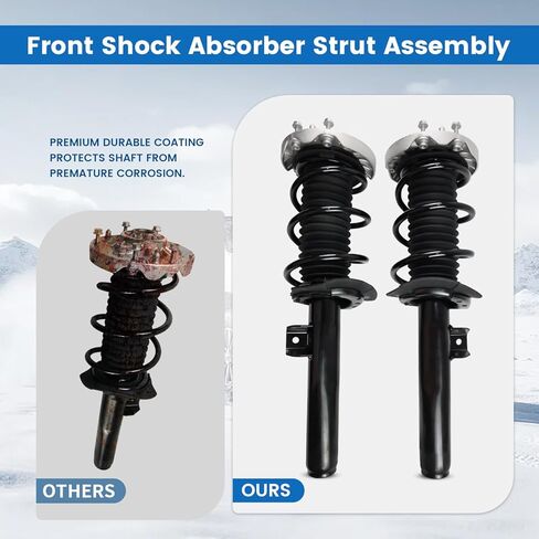 2PCS Front Shock Absorber Strut Assembly Fit for 2016-2022 BMW F48 X1 sDrive, xDrive28i, Replaces OE 31316861671, 31306886755, 31316882849 in Kuwait