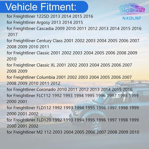 استبدال ممتص الصدمات 4 قطعة أمامي وخلفي لـ Freightliner M2 112 12.5L 2004 2005 2006 2007 2008 2009 2010، لـ Cascadia 11.9L 2012 2013 2014 2015 2016 2017 in Kuwait