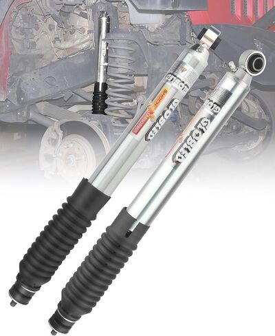 Heavy Duty Shock Absorbers Front Strut Assembly With 0"-1.5" Lift Supperfted Zin-Plated Monotube Gas Shock Absorber Compatible With 2021-2024 Chevrolet Silverado/GMC Sierra 2500/3500 HD -2pcs in Saudi Arabia